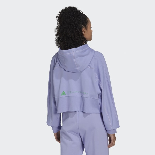 Fioletowy adidas by Stella McCartney Cropped Hoodie BWC66