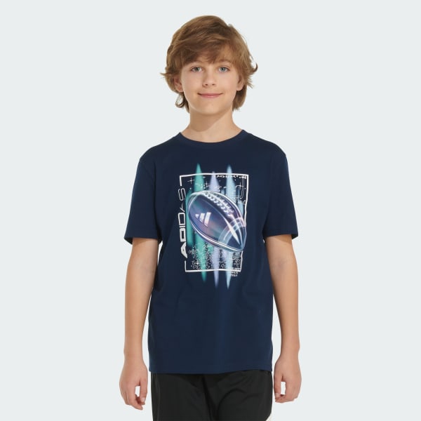 Blue adidas Short Sleeve Football Energy Tee