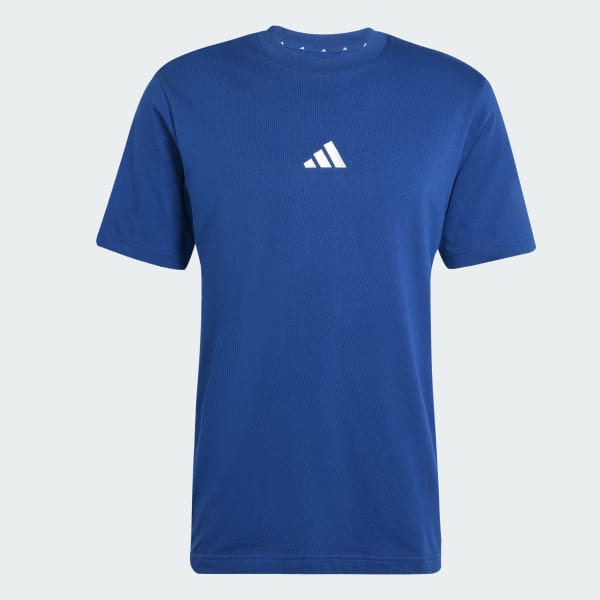 Biru Tee Single Jersey Essentials 3-Stripes