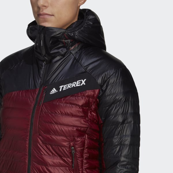 Burgundy Techrock Year-Round Down Hooded Jacket LBW13