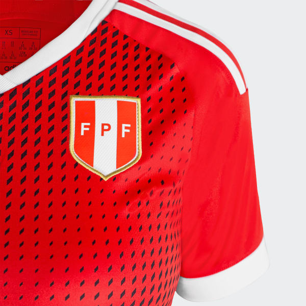 Rojo Camiseta Oficial de Visitante de la Selección Peruana 2023