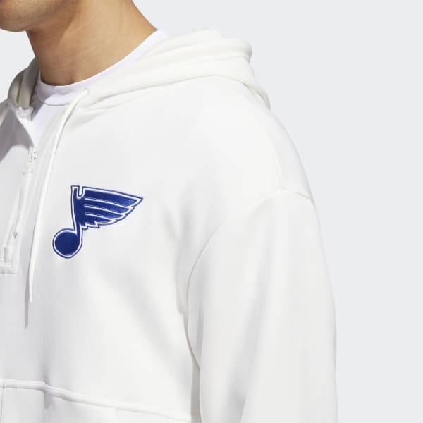 adidas Blues 22 NHL No-Dye 1/4 Zip Hoodie (Gender Neutral) - White | Unisex  Hockey | adidas US