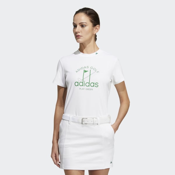 White AEROREADY Play Green Mock-Neck Shirt