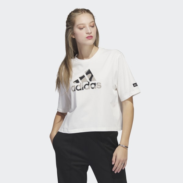 Branco T-shirt Curta Marimekko