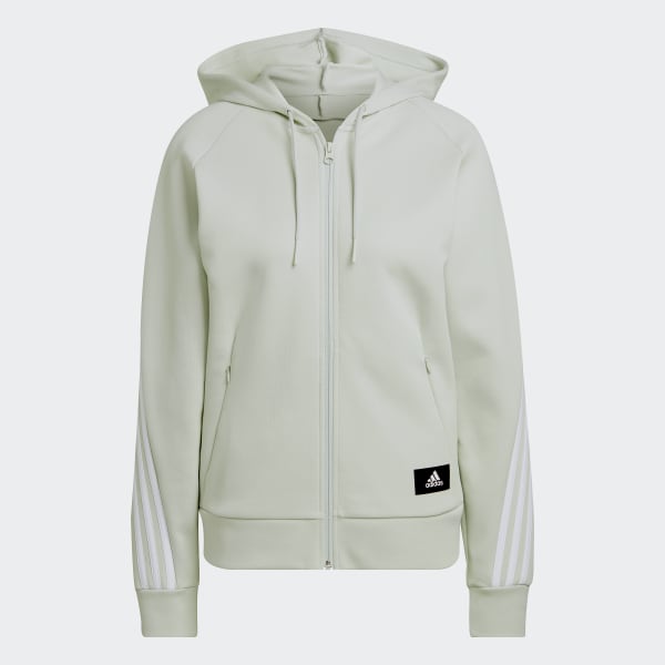 Green adidas Sportswear Future Icons 3-Stripes Hooded Track Top V0687