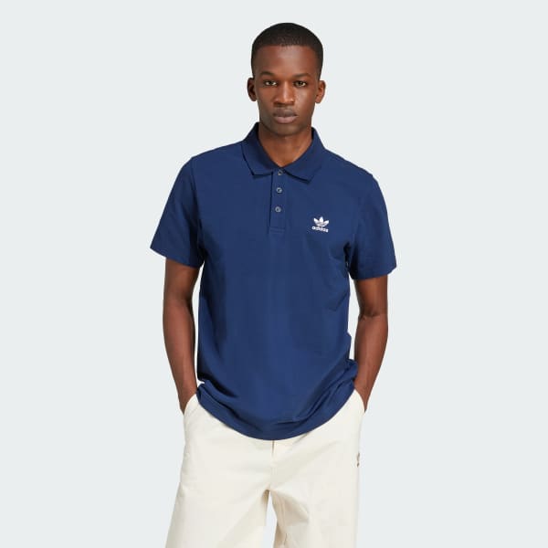 Blue Trefoilo Essentials Polo Tee