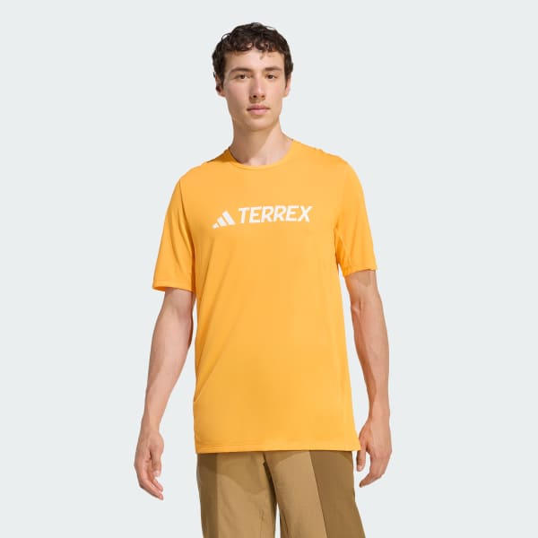 Orange Terrex Multi Climacool Logo Tech T-shirt