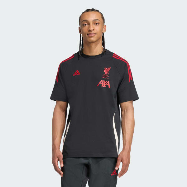 สีดำ เสื้อยืดผ้าฝ้าย Liverpool FC Tiro 25 Competition