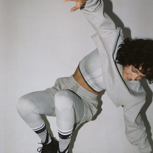 Plomo Licras Sin Costuras TrueStrength para Yoga adidas by Stella McCartney 7/8 Pretina Alta