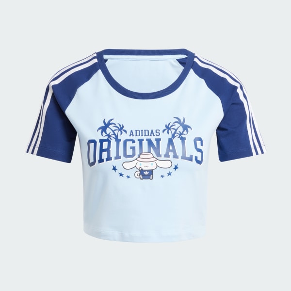 Azul Camiseta adidas Originals x Hello Kitty Cinnamoroll Estampada para Bebé