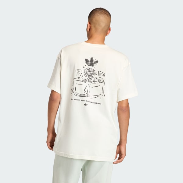 White SUPPER CLUB GRAPHIC TEE