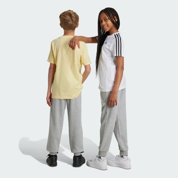 Plomo Pantalón Essentials Regular Fit Logo Grande de Algodón