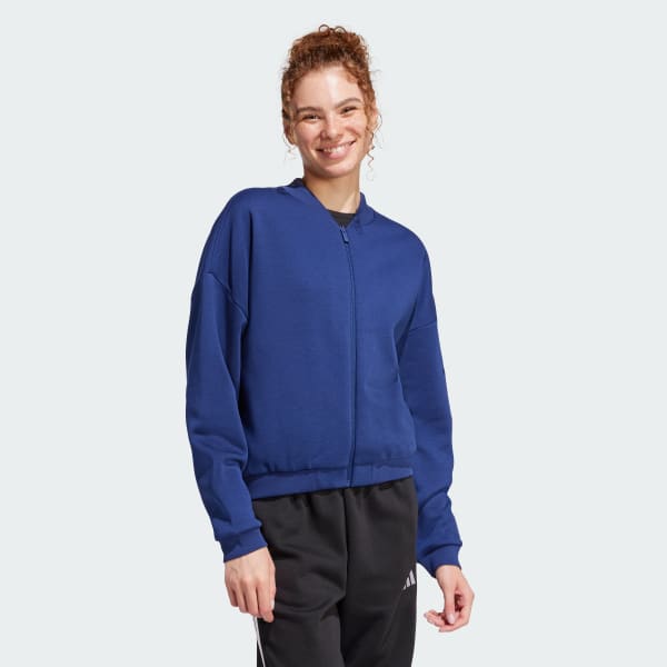 Adidas badge bomber jacket deals