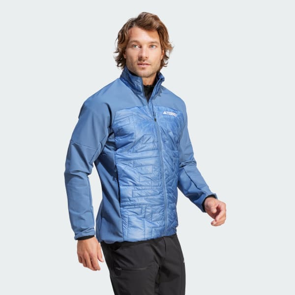 Men\'s adidas US Xperior Hiking Jacket Blue | PrimaLoft adidas Hybrid - Varilite | Terrex