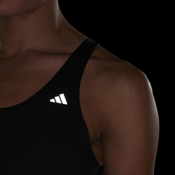 adidas Womens Ultimateadidas Run Medium-Support Sports Bra Black L