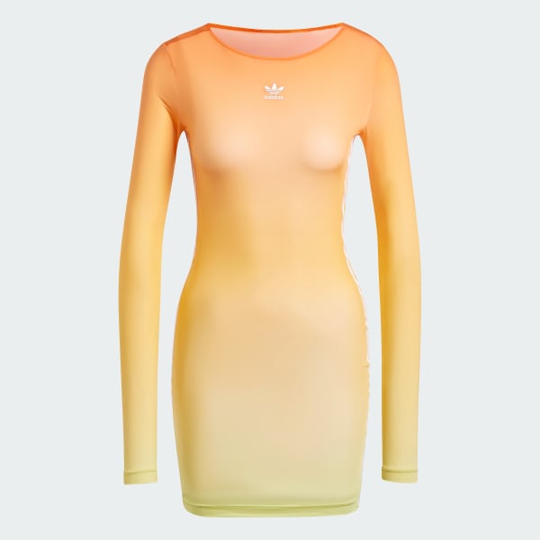 Multicores Minivestido Manga Longa Estampado adidas Originals
