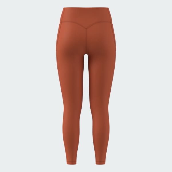 Orange Optime Workout Full Length Leggings