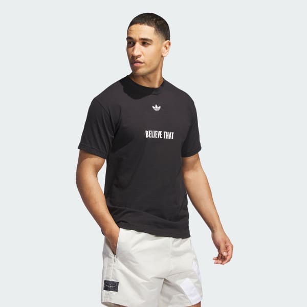 adidas Anthony Edwards Believe That Tee - Black | Free