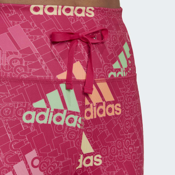 Rosa Mallas Running Essentials Brand Love 7/8 Corte Alto VB870