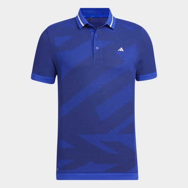 Blue Statement PRIMEKNIT Seamless Polo Shirt
