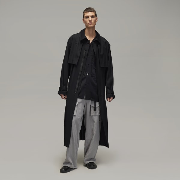 Y-3 Black Dense Woven Coat Black