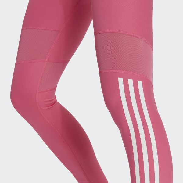 アクセサリー ネックレス adidas Hyperglam 3-Stripes 7/8 Leggings - Pink | Women's Training 
