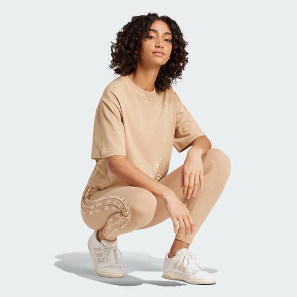 Brown Essentials Seasonals Animal Big Logo Boyfriend Tee