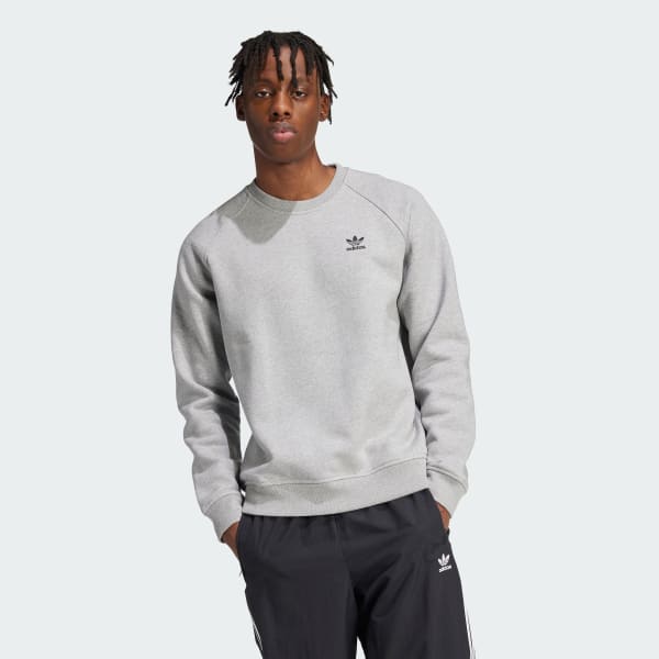 White adidas trefoil sweatshirt store