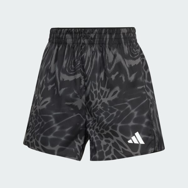 Negro Shorts de entrenamiento estampado integral Train Essentials