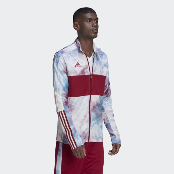 Campera adidas roja hotsell hombre