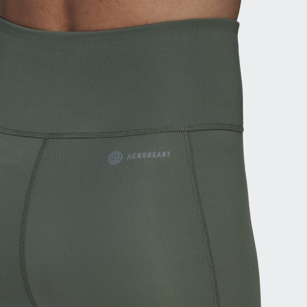 Gron adidas Circuit High-Waisted 7/8 Mesh tights NEC02