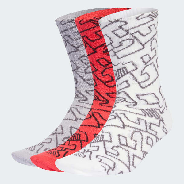 Grey GERMANY AOP 3 pair pack Sock