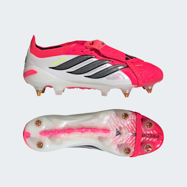 Rouge Chaussure de football PREDATOR ELITE Fold-Over Tongue Soft Ground