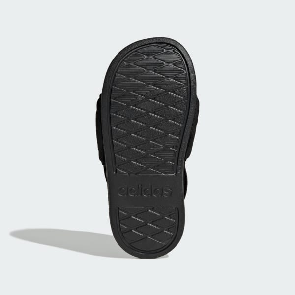 Black ADILETTE ESTRAP 2.0 SLIDES CHILDREN