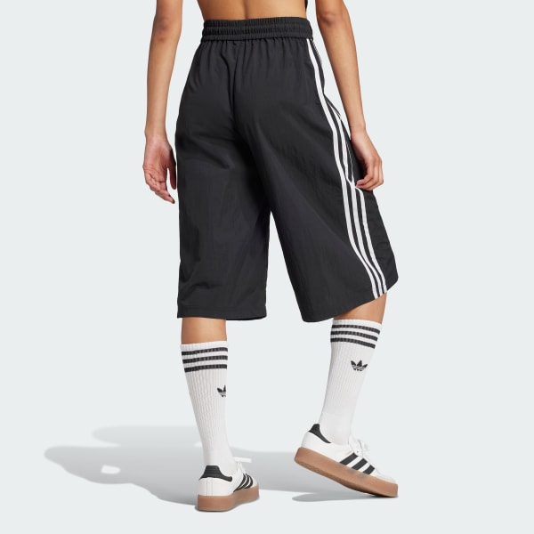 Black Adilenium Season 2 3-Stripes Capri Shorts (Gender Neutral)