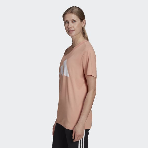 Rosa Camiseta adidas Sportswear Future Icons Logo Estampada