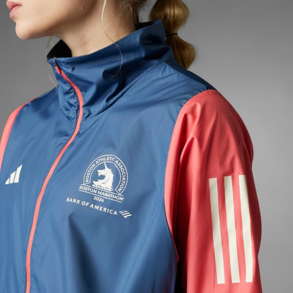 adidas Boston Marathon 2024 Celebration Jacket - Blue | Women's Running ...