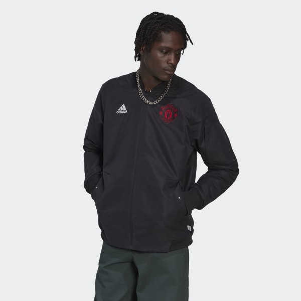 Preto Casaco de Viagem do Manchester United
