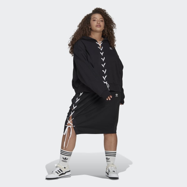 Svart Always Original Laced Skjørt (store størrelser) P1235