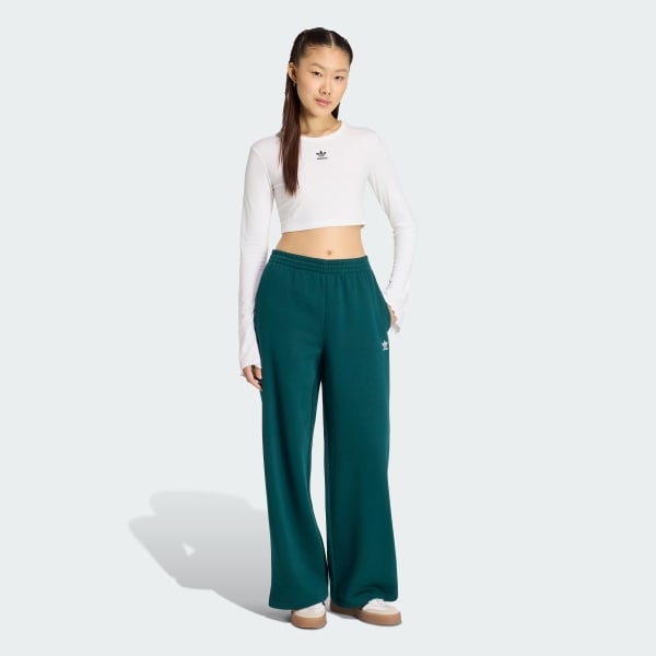 Green Essentials Wide Leg Pant Fleece