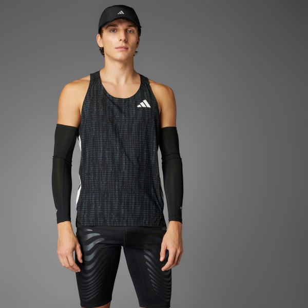 adidas Adizero Running Singlet - Grey | Free Shipping with