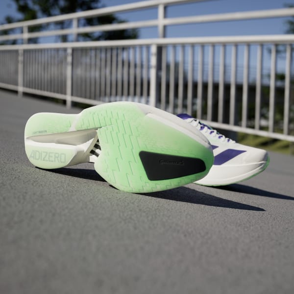 White Adizero Adios Pro 4 Shoes