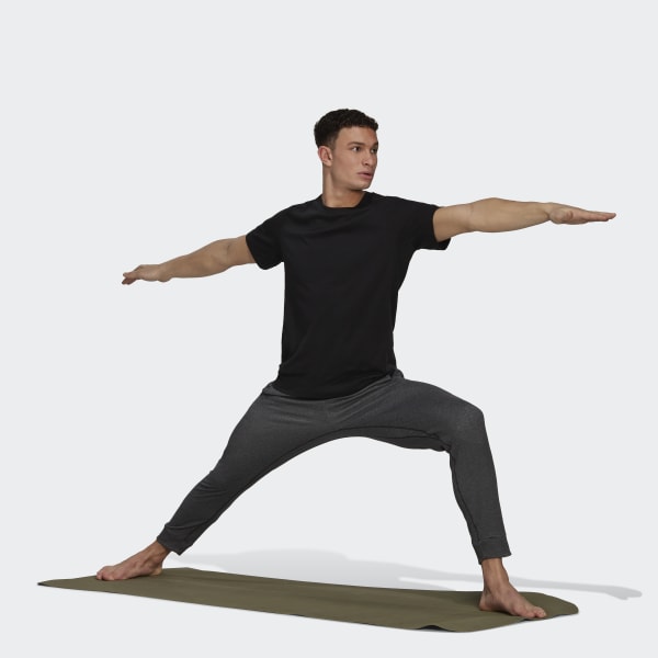 Schwarz AEROREADY Warm Yoga Fleece Training 7/8-Hose V8127