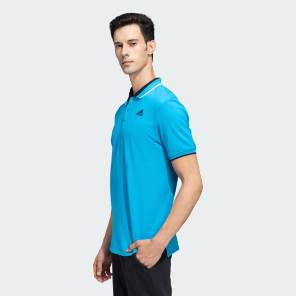 Blue ESSENTIALS CORE POLO TEE