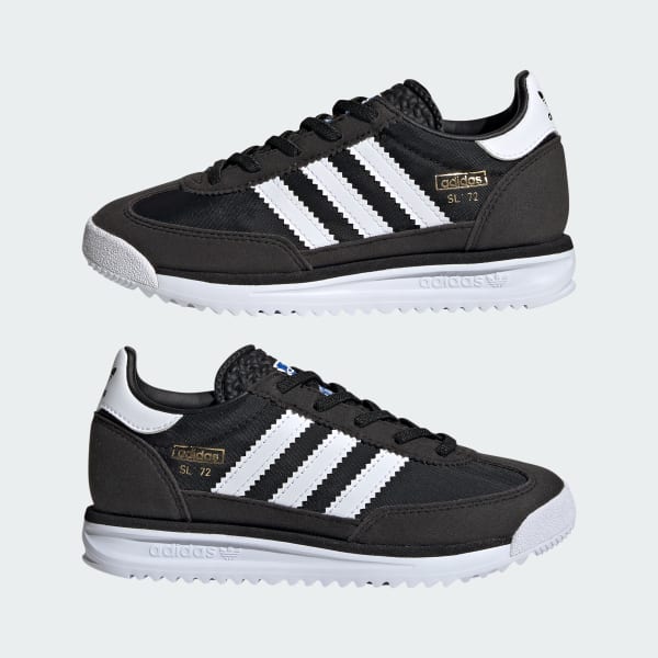 靴 adidas SL72 RS adidas SL 72 RS Elastic Laces Sneakers Kids - Black | Free