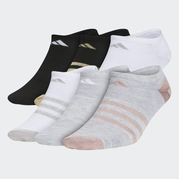 Girls' adidas Superlite No-Show Socks 6 Pairs - Multicolor | Kids ...