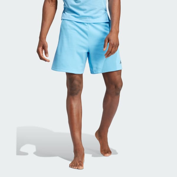 Blue yoga shorts shop