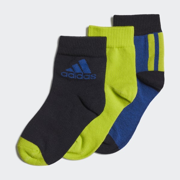 Adidas Kids Training Ankle Socks 3 Pairs Lifestyle Infant Cotton Blend