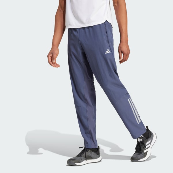 adidas Gym Training 3 Stripes Woven Pants Blue adidas Malaysia