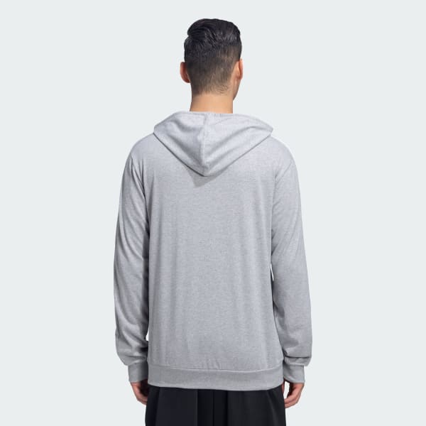 Grey 3 STRIPES HOODIE 